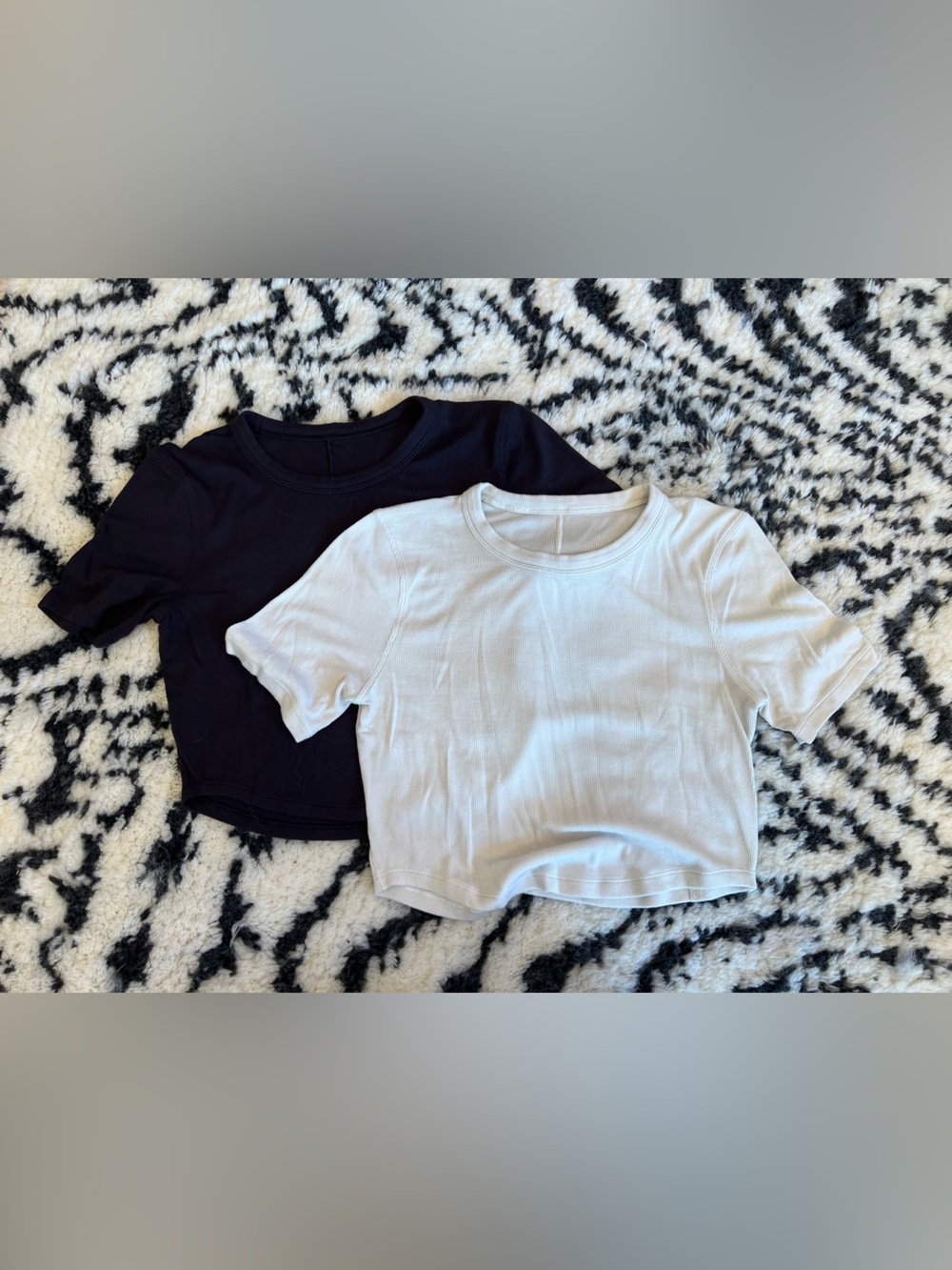 Set of two lululemon cropped tees